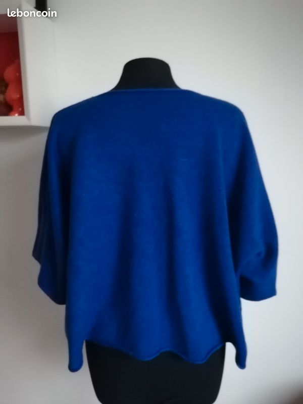 Pull court ample col rond made in Italy TU Vêtements