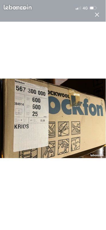 Dalles plafond Rock wool rockfon (image 3)