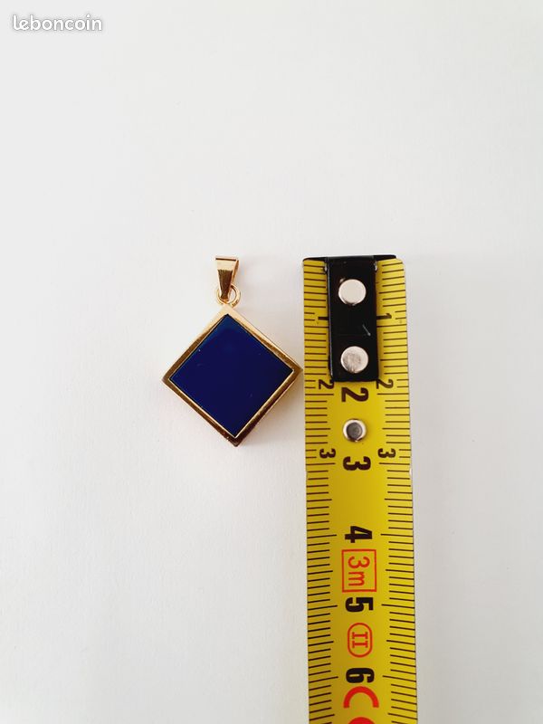 Pendentif Ancien Feuille Plaqué Or Et Zirconiums – Sans Marque