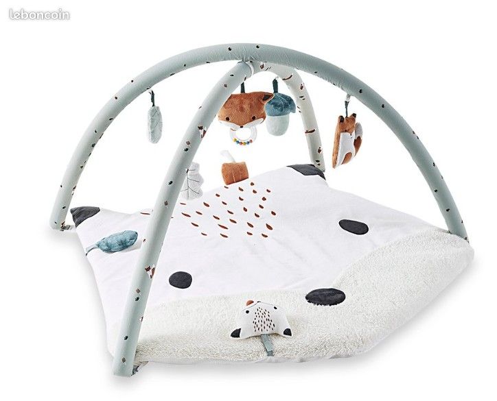 Tapis d'éveil avec arche Renard vert gris VERTBAUDET (image 4)