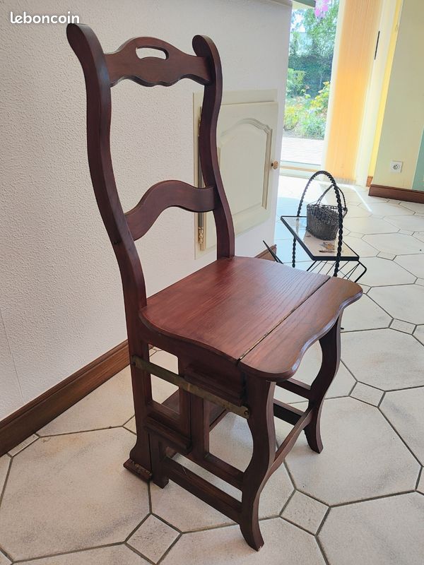 Chaise escabeau bibliothèque (image 2)