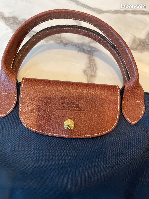 Sac de voyage pliable longchamps bleu marine (image 3)