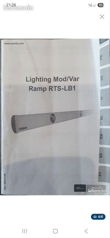 Rampe d'éclairage avec led Somfy (image 4)
