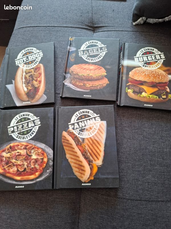5 livres de Recettes hot dog bagels bergers paninis pizzas (image 1)
