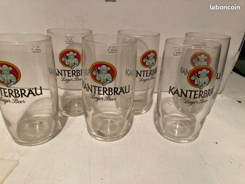 6 verres à bière KANTERBRÄU Neufs (image 2)