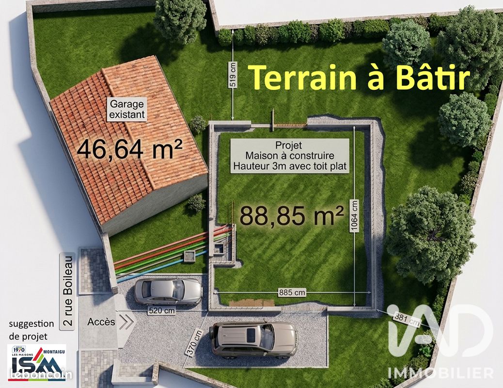 Terrain 553 m² · à Vieillevigne · 553 m² · 46 000 €