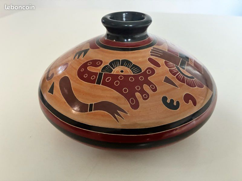 Nicaragua 🇳🇮 Magnifique Vase Emmanuel Maldonado (image 1)