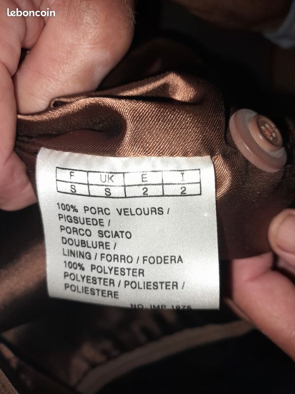 Veste porc velours homme (image 2)