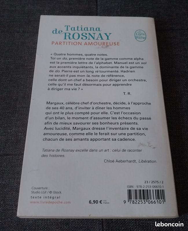 Partition amoureuse - Tatiana de Rosnay (image 3)