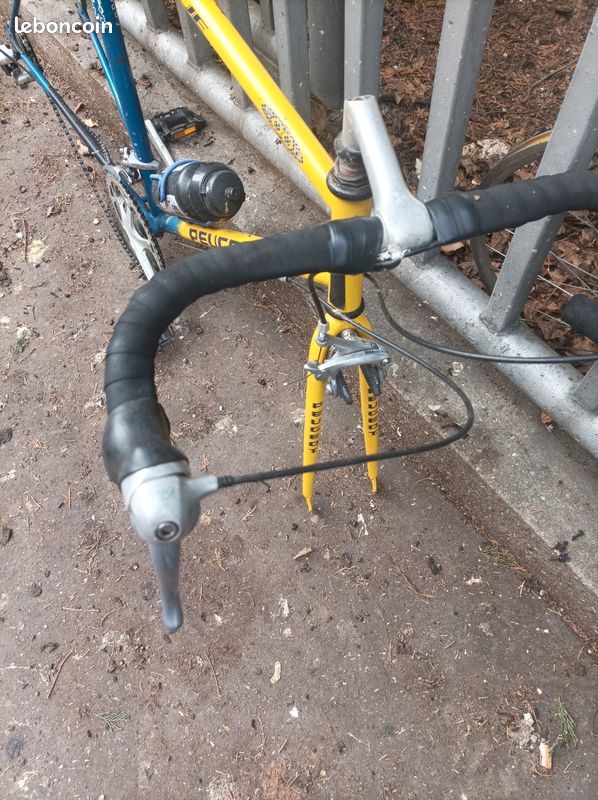 Cadre vélo course Peugeot avec guidon - Vélos