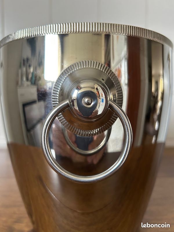 Seau à champagne en métal Létang Remy, made in France
