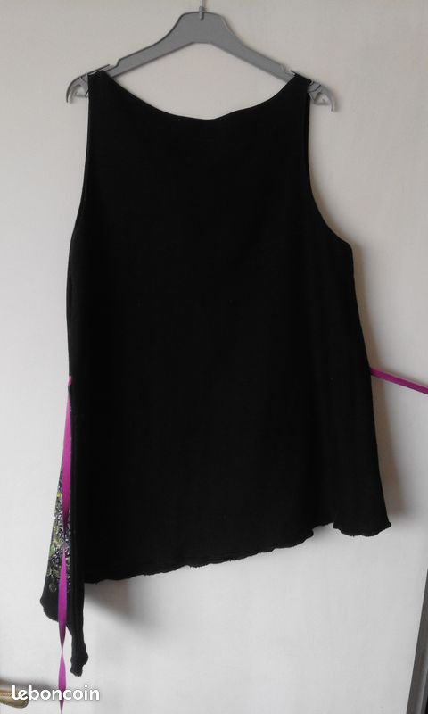 ♥ TUNIQUE asymétrique ample FEMME T 40/42 - « vintage » 90’s ETAT NEUF (image 2)