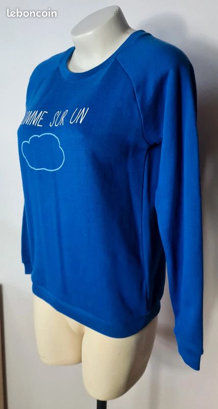 Très beau sweat bleu kiabi taille S (image 4)