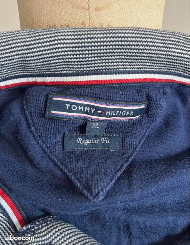 Polo homme manches courtes bleu marine Tommy Hilfiger T-XL (image 8)