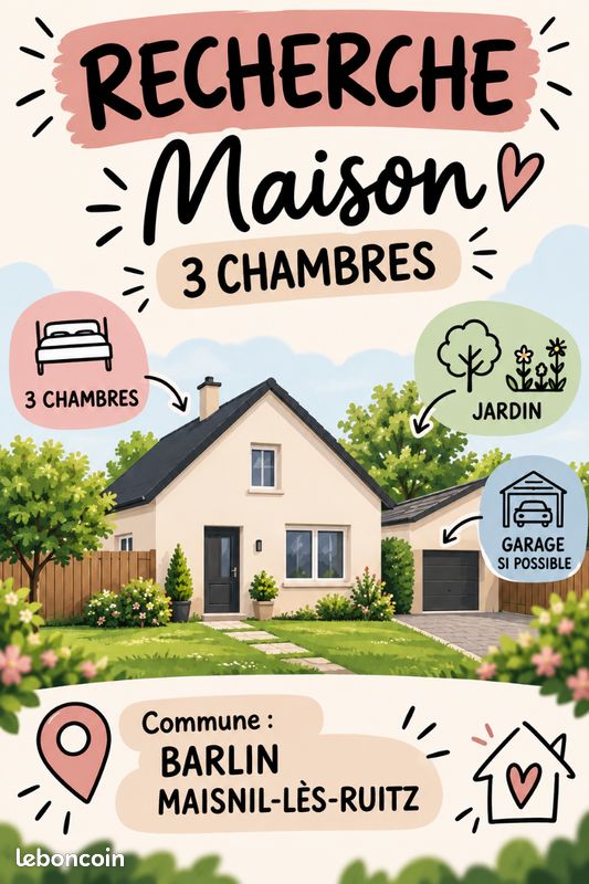 Maison 4 pièces 70 m² · à Barlin · 70 m² · 700 €/mois