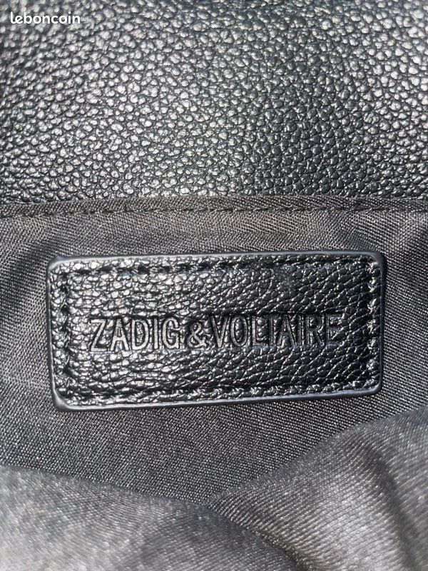 Sac À Main/Sac À Bandoulière Zadig & Voltaire Noir En Cuir (image 8)
