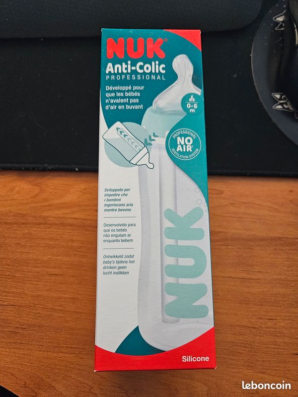 Biberon Anti Colic 0-6 mois, vert (image 1)