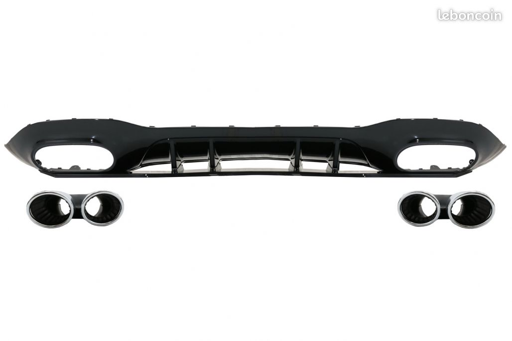 Diffuseur + echappement look a45 pour mercedes classe a w177 (image 1)