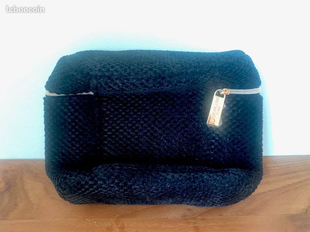 Boîte à Bijoux / Trousse De Toilette GUERLAIN Noire - Vintage, Très Bon état