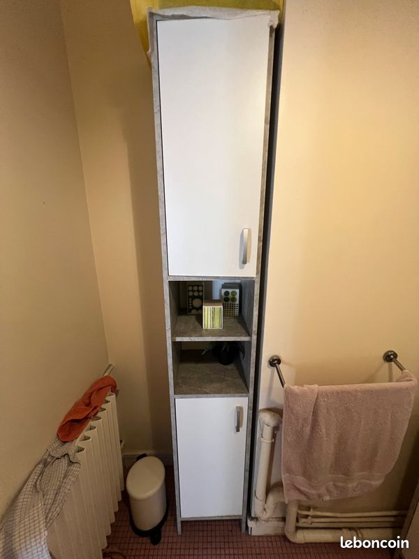 Lot de 3 armoires grises salle de bain (image 4)