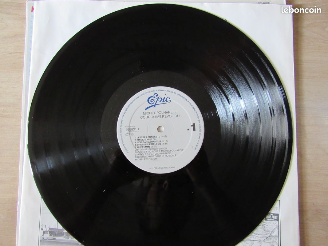 Album 33 T Michel Polnareff : Coucou, me revoilou 1978 (image 7)