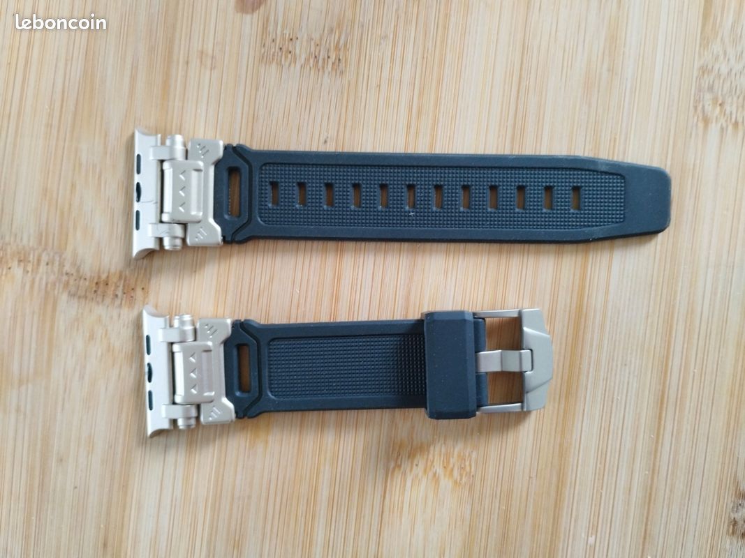 Bracelet Sport Strap pour Apple Watch S11/S10 46MM 42mm 9 8 7 45mm Ultra 3 49MM Titanium Couleur noir et acier Silicone watch band pour iWatch SE3 6 44mm
B 2 44 45 49mm S10-46mm (image 2)