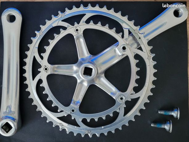 Jeu De Manivelles Campagnolo Racing T Triple - 170 Mm - Plateaux 50/40/30 - Occasion Italie