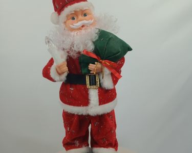 Chaussette de Noël personnalisée - Père Noël à paillettes