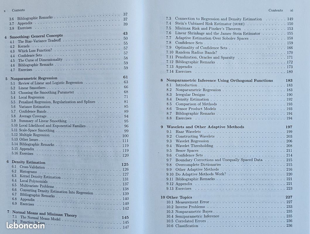 All of Nonparametric Statistics, Larry Wasserman, Springer 2006 (image 10)