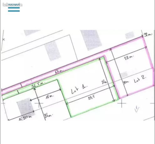 Terrain 1100m² DONGES