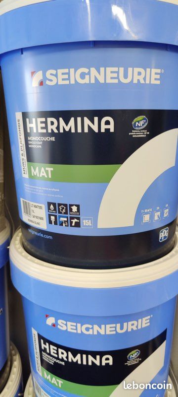 LA SEIGNEURIE HERMINA MAT 15 litres BLANC Peinture professionnelle (image 1)