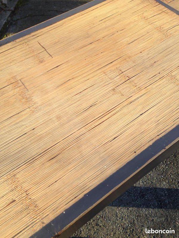 Console artisanale bois exotique (image 2)