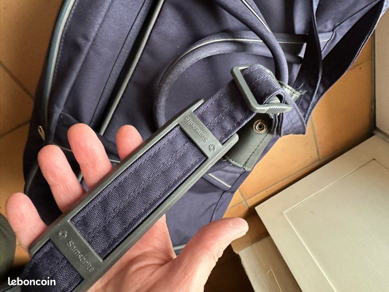 Sac a roulette de voyage SAMSONITE bleu - Accessoires & Bagagerie