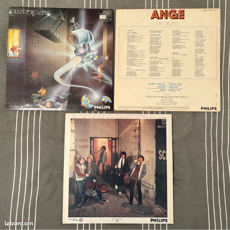Ange lot de 3 LP : Caricatures / Guet-Apens / Moteur (image 2)