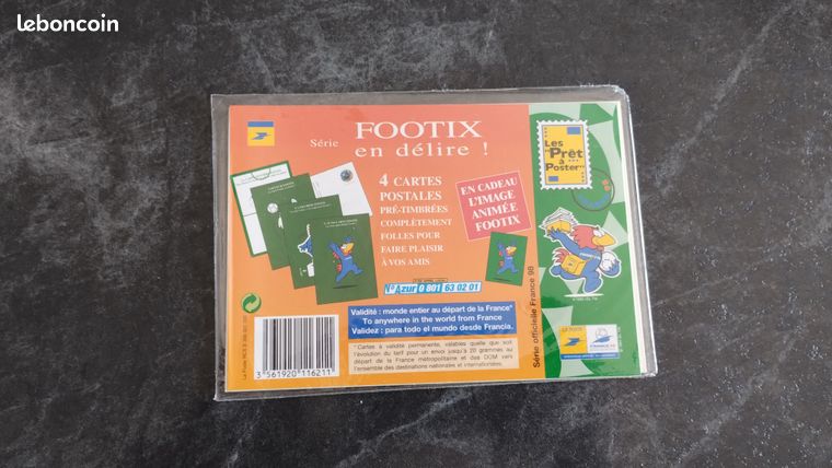 Lot De 6 Planches D'Autocollants Footix - Coupe Du Monde 1998 - Sans Timbres