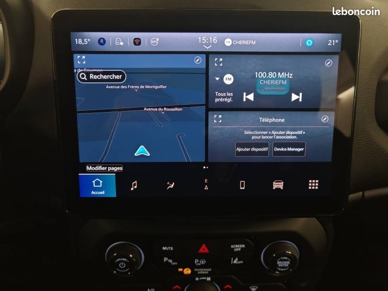 Jeep Renegade 1.5 Turbo T4 130ch MHEV Altitude BVR7 (image 12)