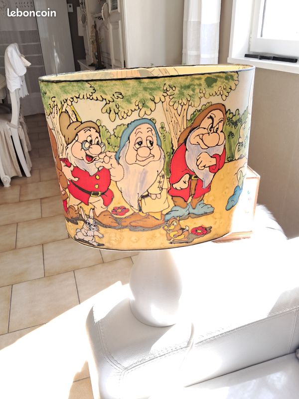 Belle lampe sur pied en bois peint (image 5)