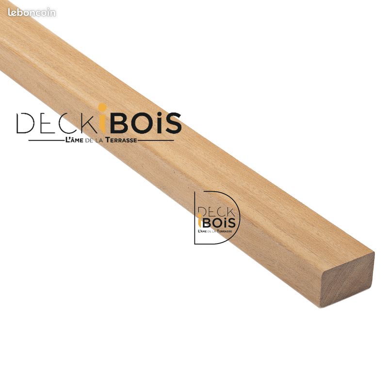 Lambourdes de terrasse en bois exotique rouge badi (image 3)
