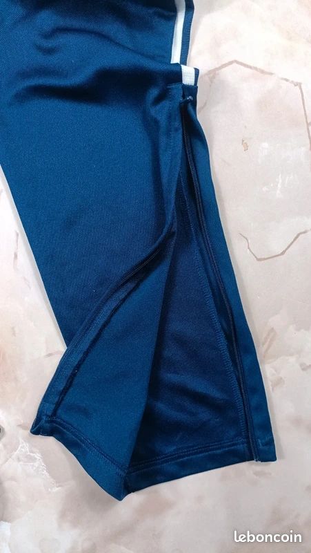 Pantalon de Survêtement Running Adidas Aeroready 3 Stripes Bleu Marine - Enfant 13-14 ans (image 10)