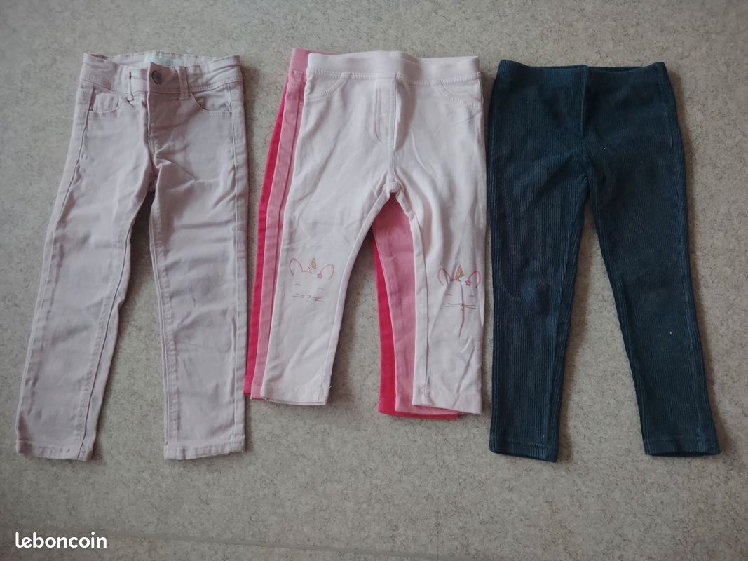 Lot de 5 pantalons fille 2-3 ans (image 1)