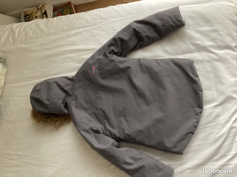 Manteau fille marque wanabee 10 ans grise (image 2)