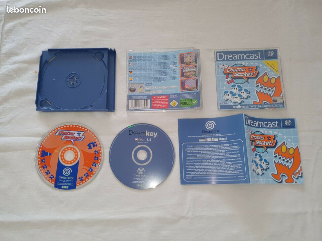 CHUCHU ROCKET + CD DREAMKEY boite hs séga dreamcast occasion (image 1)