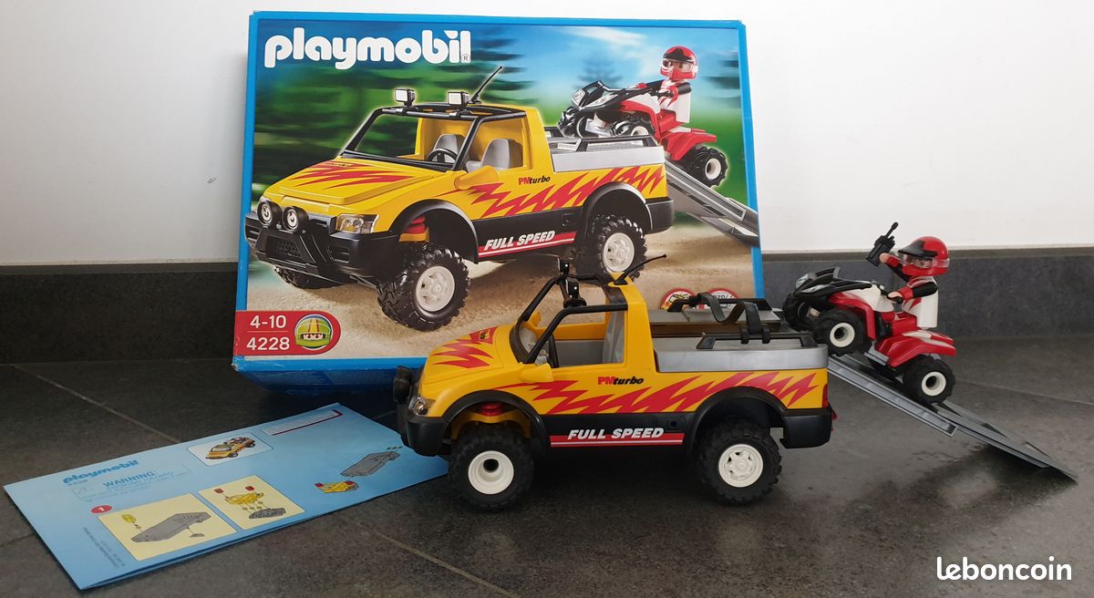 PLAYMOBIL 4228 PICK Up et Quad de Course / Neuf & scellé / City Life 82 pièces EUR 25,00 - FR