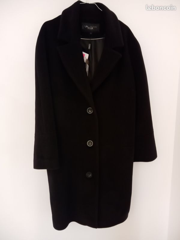 Manteau femme long en laine taille xl un jour ailleurs (image 1)