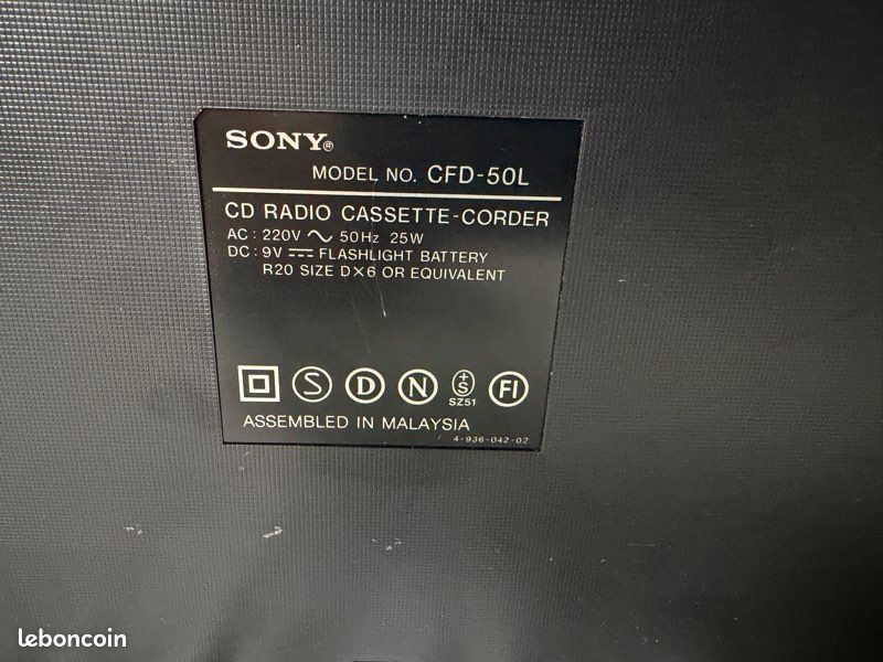 Boombox Sony CFD-50L très bon état (image 6)