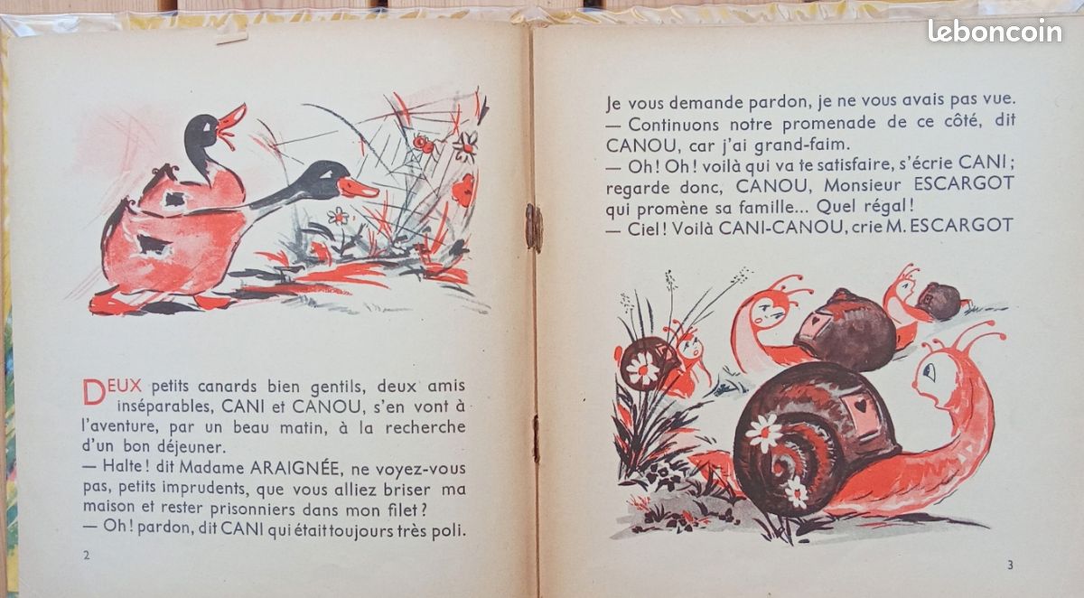 Cani-Canou - Éditions G.P. 1951 - Texte et images R. Briel - Livre jeunesse ancien / vintage / de collection (image 4)