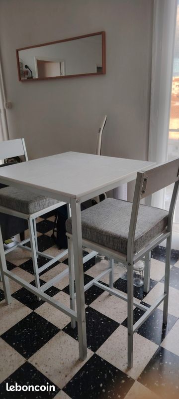 Table haute, 2 chaises (image 2)