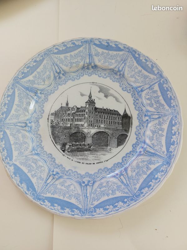 Assiette ancienne collection Jules vieillard de bordeaux n 2 (image 1)