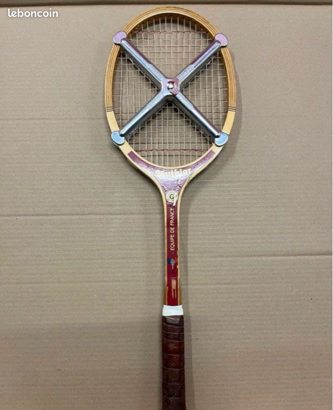 Raquette tennis Gauthier vintage frêne - Sport & Plein air
