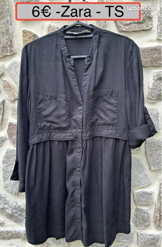 Robe chemise Zara taille S (image 1)
